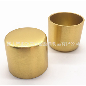 Junwei Hardware Brass Color Leg Cap 35mm Diameter 30mm Height Furniture <b>Pad</b> Light Luxury Metal Hardware Accessory - Product Image 3