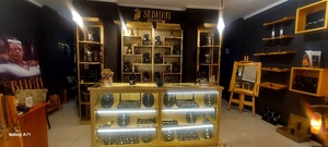 Collier artisanal en argent plaqué tungstène avec pierre précieuse améthyste et perle d'eau douce - Product Image 5