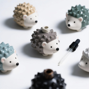 Magnete da frigo in ceramica a forma di <span class=keywords><strong>riccio</strong></span>, decorazione per cucina a tema animale con personalizzazione completa (dimensione/colore/motivo della colonna vertebrale) - Product Image 5