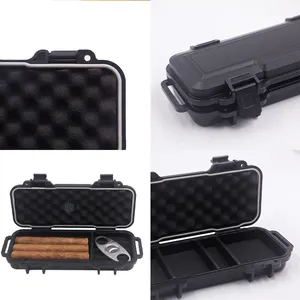 Factory Customization Waterproof Cigar Humidors Travel Plastic Cigar Case Portable Cigar Case With Accessories