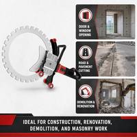 Sierra Circular de Diamante para Concreto 220V 110V, Hoja de 410mm, Profundidad de Corte de 300mm, Cortadora de Paredes con Motor sin Escobillas, Cortadora de Paredes de Concreto de Fábrica