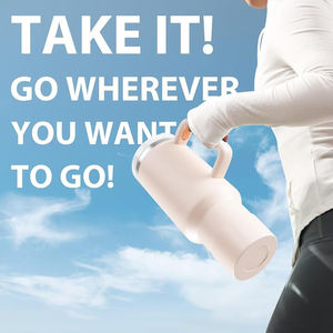 Gobelet isotherme en acier inoxydable 18/8 de 40 oz avec logo personnalisé, thermos à café, isolation thermique de 12 à 24 heures, couvercle avec paille, promotions d'entreprise - Product Image 4