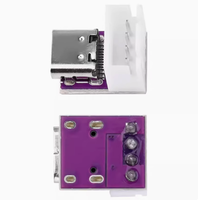 Carte de test YE TYPE-C, double face positif et négatif USB 3.116P vers 2.54, carte adaptateur d'alimentation à courant élevé