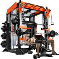 Equipo de Cable Cruzado para Ejercicios de Fuerza, Jaula de Potencia, Soporte para Sentadillas, Gimnasio en Casa, Entrenamiento Multifuncional, Máquina Smith