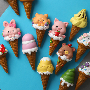 Aimants créatifs pour réfrigérateur, vente en gros, motifs de dessins animés, grands modèles, thèmes alimentaires, crème glacée, animaux, ours - Product Image 1