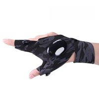 Vente chaude lampe de poche LED gants de pêche lumineux réparation d'urgence gants d'éclairage de pêche de nuit gants légers