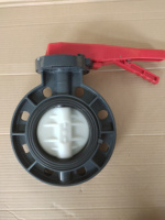 Depuis 2009 usine pas cher prix pvc pp pph abs plaquette levier d71x gris bride de serrage vannes papillon