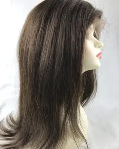 高品质逼真的隐形结雷米人头发精心设计无胶全蕾丝医用癌症假发带刘海