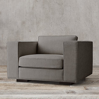 MADDOX Luxuriöses Chesterfield Holz Modernes Relaxsofa-Set für Büro, Wohnzimmer, Lounge, Hotel und Zuhause