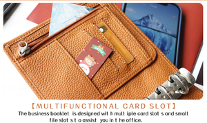 Hàng Mới Về 2022 Nhật Ký Du Lịch Máy Tính Xách Tay Kích Thước A7 Phong Cách <span class=keywords><strong>Pebbled</strong></span> Với Vòng 19MM - Product Image 6