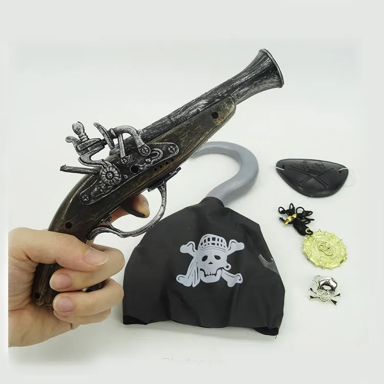 EPT Plastic Weapon Toys Pirate Play Gun Toy Set Guns And Tools Boy Weapons Army Military Guns For Kids