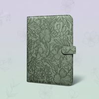 Carpeta de Presentación de Cuero Repujado en Oferta, Tamaño A4, Logotipo Personalizado, Carpeta Expandible para Documentos