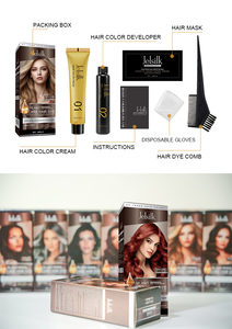 Crème Colorante Capillaire Permanente <span class=keywords><strong>Bio</strong></span> Jelsilk Premium aux Herbes, Faible Teneur en Ammoniaque, Usage Domestique, Couvre les Cheveux Gris, Couleur Longue Durée pour la Vente en Gros - Product Image 2