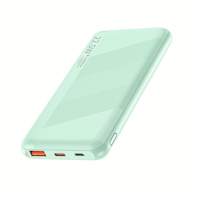Custom Logo 10000mAh Universal Large-capacity Mini Power Bank Fast Charging Type-C & USB Ports Outdoor Use