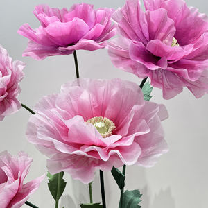 Fiori di peonia rosa multistrato fiori fatti a mano paesaggistico fiore gigante decorazione fiore artificiale - Product Image 6