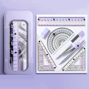 Occhi goniometro righello quadrato e bussola matematica 8 pezzi Set strumenti di disegno multifunzionali <span class=keywords><strong>per</strong></span> gli studenti delle scuole <span class=keywords><strong>medie</strong></span> - Product Image 1