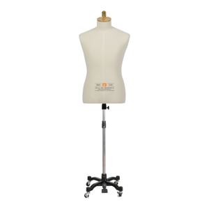 Manichino Maschile Mezzo Busto <span class=keywords><strong>di</strong></span> Alta Qualità Beifuform, Taglia CN, per Sartoria e Design, Altezza Regolabile - Product Image 1