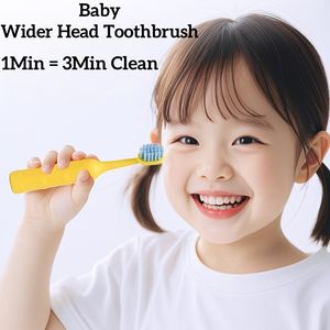 Cepillo de Dientes para Bebés de Alta Calidad al por Mayor, Cepillo de Dientes para Niños con Cabezal Ancho en Caja Colorida para una Limpieza Profunda - Product Image 5