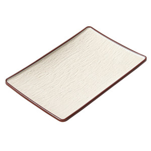Xiangyuan <b>melamine</b> tableware <b>plates</b>, commercial sandalwood thickened round <b>plates</b>, hotel hot pot buffet plating, restaurant - Product Image 5