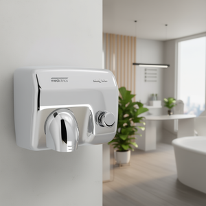 Asciugamani Elettrico Saniflow Cromato con Pulsante Mediclinics da Parete - Product Image 3