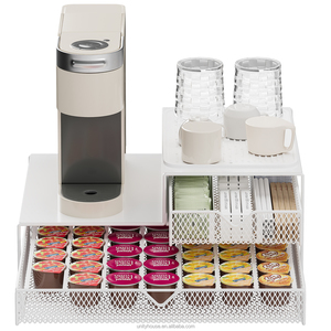 <strong>Coffee</strong> Bar Accessories Caddy with a Pull Out Drawer for <strong>Keurig</strong> <strong>Pod</strong> and K Cup Storage - Product Image 1