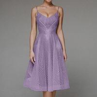 Robe de soirée sexy à volants, robe mi-longue à bretelles pour femmes, robe trapèze à taille haute, robe sans manches brodée, robe trapèze dos nu