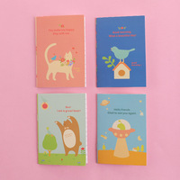 Diario de estudiante de dibujos animados lindo A7 personalizado cuaderno Mini cuaderno de diario portátil para la escuela
