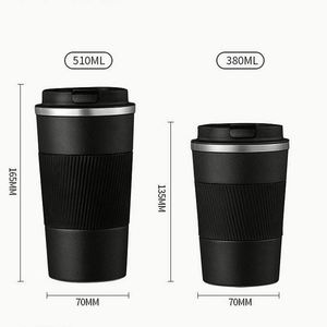 แก้วกาแฟสแตนเลสแบบพกพาขนาด 380 มล. 510 มล. แก้วเก็บความร้อนสองชั้นแบบใช้ซ้ำได้ แก้วน้ำร้อนสำหรับเดินทาง แก้วชา แก้วกาแฟ - Product Image 4