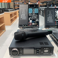 Microphone sans fil à tube électronique 1 canal M-9601, 2000 fréquences sélectionnables, 9 préréglages EQ, SQ à 6 niveaux pour salle, scène, discours