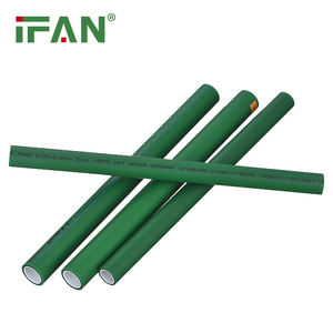 Tubería de <span class=keywords><strong>pl</strong></span>ástico PP-<span class=keywords><strong>R</strong></span> flexible subterránea de color verde, protección resistente a los rayos UV, forma completa de tubería - Product Image 3