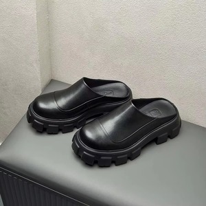 Nouvelles sandales Ziyu personnalisées à semelle épaisse en cuir, sandales en bois de cheval de haute qualité, mules souples en cuir pour femmes, chaussures en bois épaisses - Product Image 3