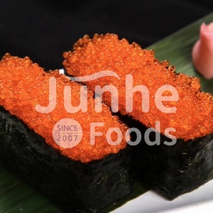 Venta al por mayor Premium Halal certificado Caviar sazonado congelado (<span class=keywords><strong>huevas</strong></span> <span class=keywords><strong>de</strong></span> pescado) y mariscos <span class=keywords><strong>Tobiko</strong></span> Roe - Product Image 5