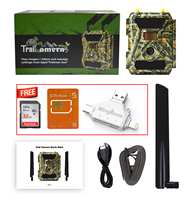 Caméra de surveillance de la faune portable et montable 4G, vidéo 1080P, image 24MP, alerte de position GPS, déclencheur PIR 0,2s-0,4s, IP66, Android