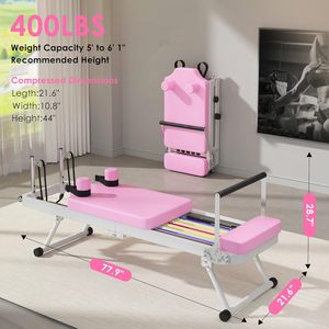 CZFIT Venta Directa de Fábrica, Precio de Fabricante, Calidad Premium, Colores Personalizables, Reformer de Pilates Plegable de Aleación de Aluminio - Product Image 2