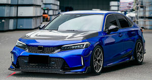 ลิ้นหน้าคาร์บอนไฟเบอร์ สำหรับ Honda Civic Gen 11 FE FL รุ่น L- type ไม่มี canard - Product Image 2