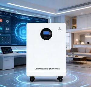 Sistema de Almacenamiento de Energía con Batería LiFePO4 de Alta Capacidad 51.2V 300Ah con BMS para Respaldo de Energía Solar en el Hogar - Product Image 1