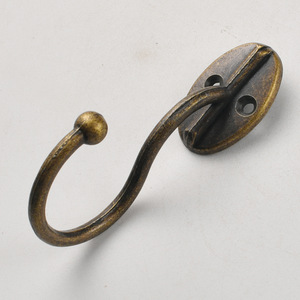 Antique Style Wall Mount <b>Coat</b> Hook Zinc Alloy Bronze Finish Bathroom Clothing Storage Hook Round Shape B261 - Product Image 2
