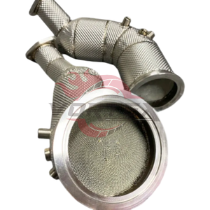 Tuyau d'échappement haute performance en acier inoxydable Vortex 304 pour AUDI C8 RS6 RS7 4.0T V8 EA825 - Product Image 4