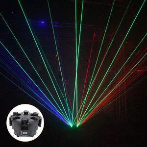 <span class=keywords><strong>Fari</strong></span> mobili Laser <span class=keywords><strong>RGB</strong></span> a 6 teste con luce Laser per Night Club - Product Image 1