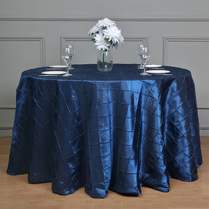 Wholesale 120 Jacquard Wrinkless Resistant Cationic Polyester Tablecloths Round Polyester <strong>Table</strong> <strong>Cloth</strong> for Events - Product Image 1