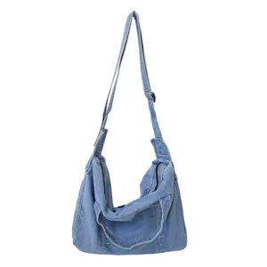 Повседневная модная быстрая джинсовая сумка через плечо в Корейском стиле, Студенческая сумка на плечо