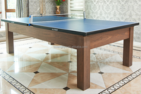 Mesas de Billar Multifuncionales de Lujo Personalizadas con Patas de Madera Maciza y Mesa de Comedor en Uno