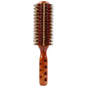 Nylon Bristle Curling Brush Detangling Roller Hair Brush Small Round HairBrush