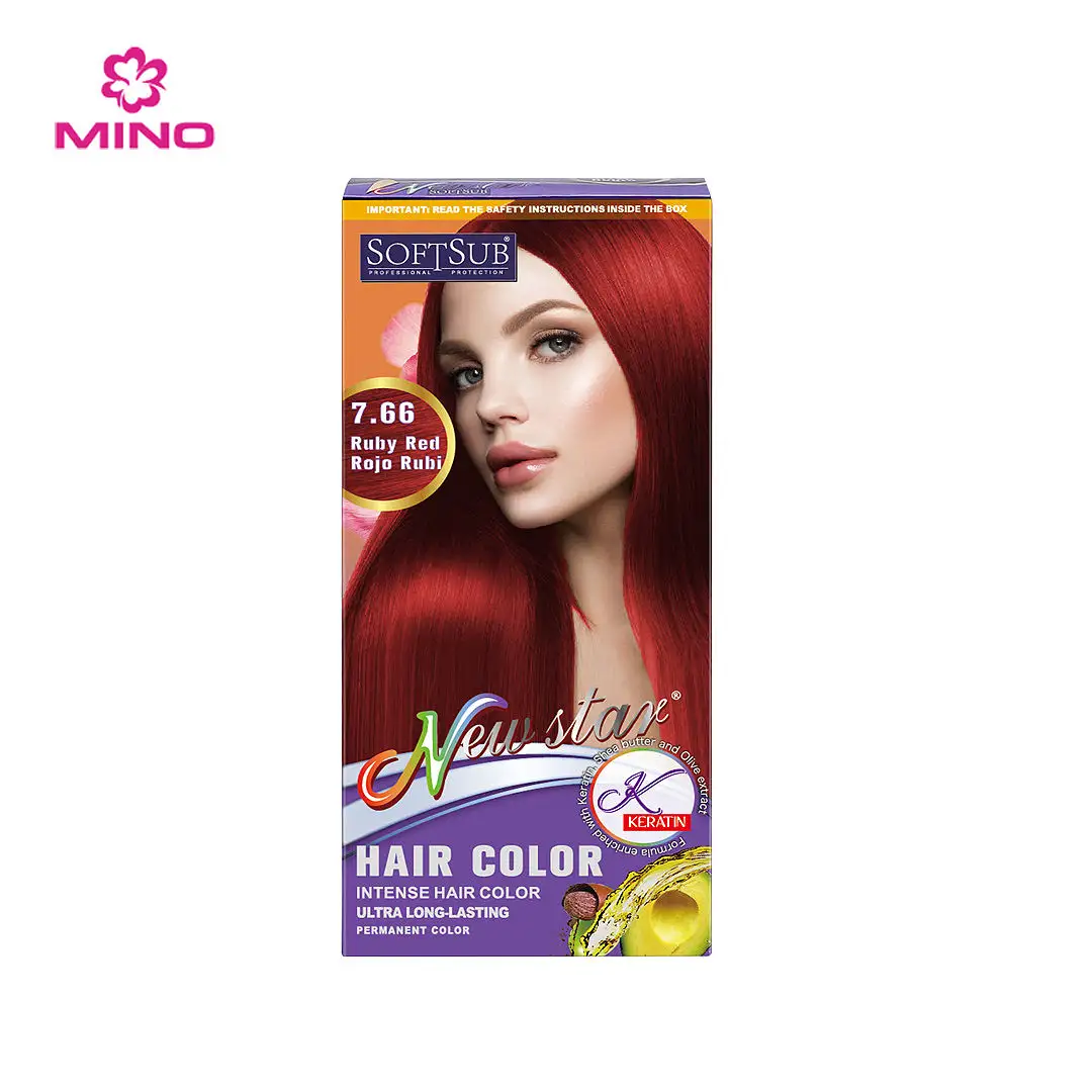 Lang anhaltender Glanz dauerhafte Farbe kräftiges Kalzium und Protein nahrhaftes Haar 60 ml Haarfärbe-Set