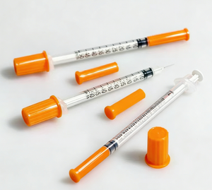 Seringues à <span class=keywords><strong>insuline</strong></span> stériles jetables individuelles de 1 ml, 0,5 ml, 0,3 ml, 31G, 8 mm avec aiguilles de sécurité pour usage humain – Vente directe usine - Product Image 4