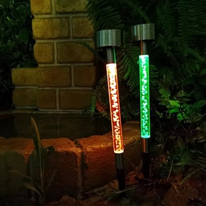 Lámpara Solar LED para Jardín, 1 LED, RGB, Acero Inoxidable, Burbujas de Aire, Decoración para Jardín y Patio Exterior, Venta al Por Mayor de Fábrica - Product Image 5