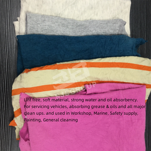 Trapo De colores de 10KG, paño De limpieza, Trapo Industrial Multicolor 100%, <span class=keywords><strong>Camiseta</strong></span> De Algodon, <span class=keywords><strong>Camiseta</strong></span> De 25Kg, tela De algodón, residuos de corte - Product Image 3