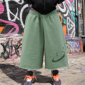 Shorts de sport amples et imprimés pour homme, 100 % coton, style streetwear, fabriqués sur mesure - Product Image 2