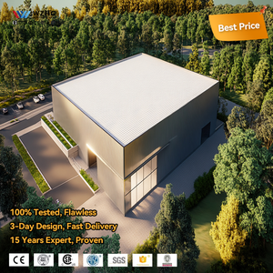 Estructura de Acero Prefabricada para Talleres y Edificios de Oficinas, Marco Duradero de Q355B para Producción Industrial, Uso en Exteriores, Escuelas y Centros Comerciales - Product Image 1