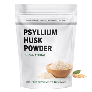 Bubuk Kulit <span class=keywords><strong>Psyllium</strong></span> Utuh Vorx Biotech untuk Kesehatan Pencernaan, Suplemen Serat Diet, OEM Label Pribadi - Product Image 1